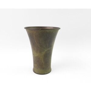 Art Deco Argentor Bronze Vase Enamel Finish 1930s Denmark